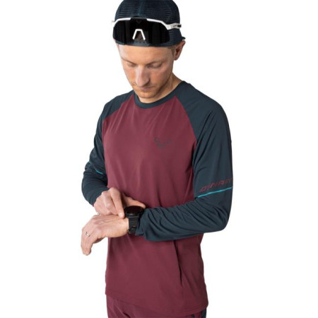 Dynafit ALPINE PRO M L/S TEE Burgundy/3010 2