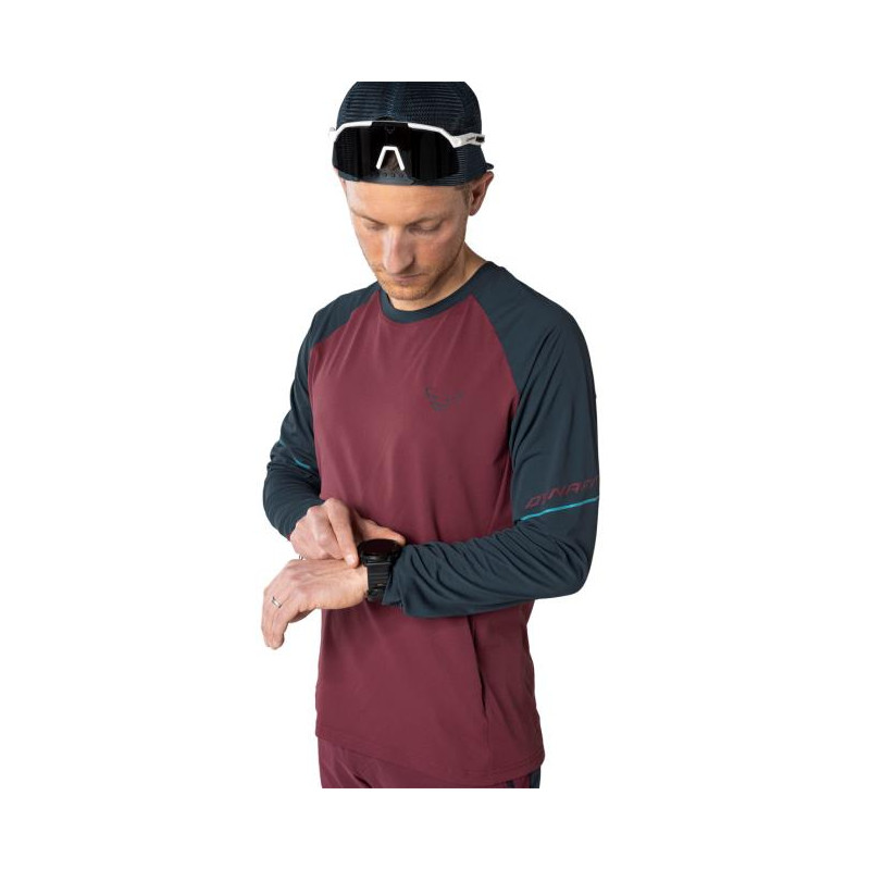 Dynafit ALPINE PRO M L/S TEE Burgundy/3010