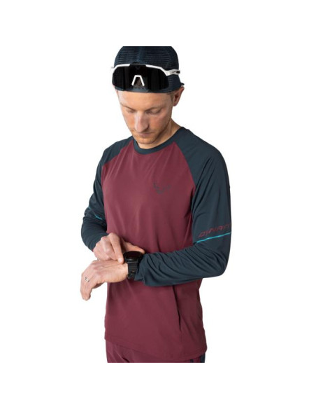 Dynafit ALPINE PRO M L/S TEE Burgundy/3010