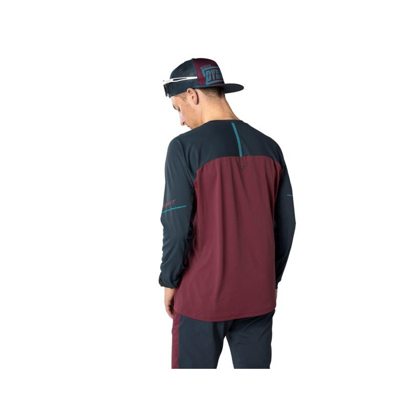 Dynafit ALPINE PRO M L/S TEE Burgundy/3010