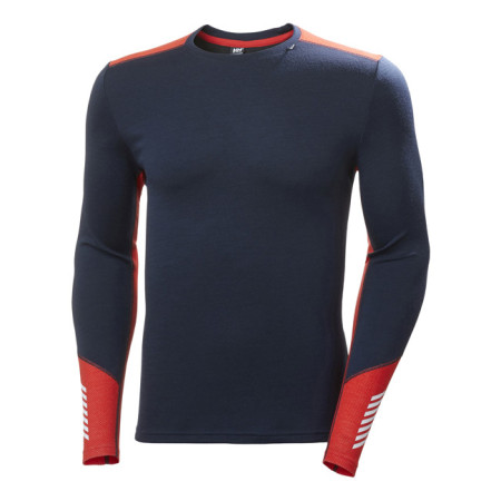 T-paita Helly Hansen LIFA MERINO MIDWEIGHT CREW Navy