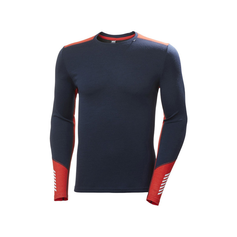 Póló Helly Hansen LIFA MERINO MIDWEIGHT CREW Navy