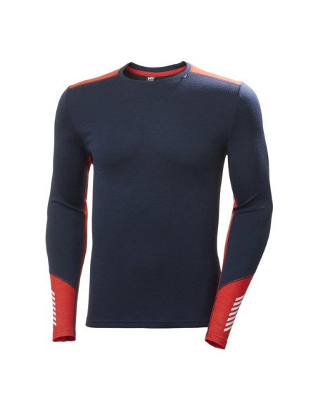 Camiseta Helly Hansen LIFA MERINO MIDWEIGHT CREW Navy