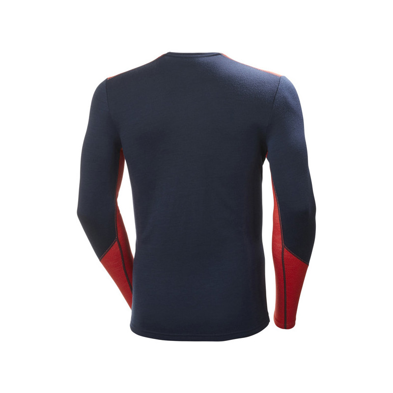 Camiseta Helly Hansen LIFA MERINO MIDWEIGHT CREW Navy