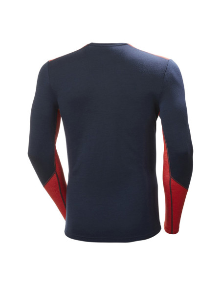 Majica s kratkimi rokavi Helly Hansen LIFA MERINO MIDWEIGHT CREW Navy