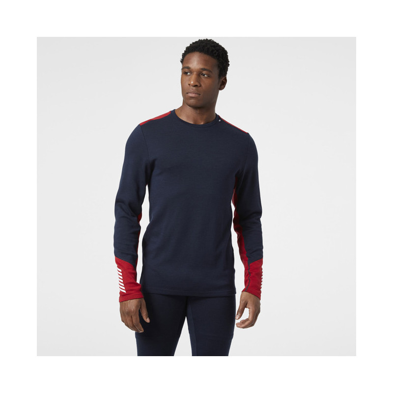 T-paita Helly Hansen LIFA MERINO MIDWEIGHT CREW Navy