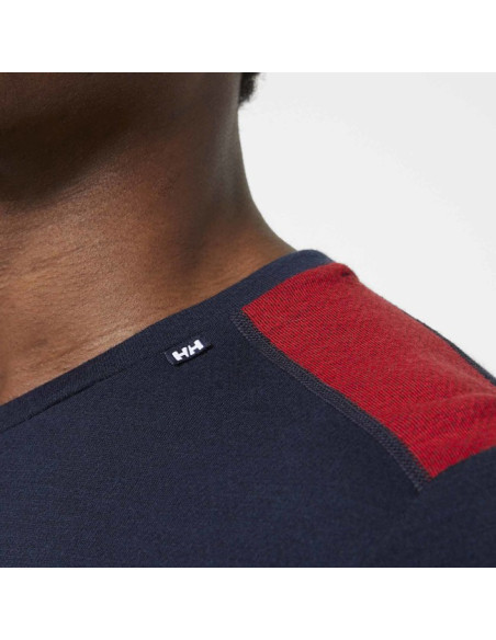 T-paita Helly Hansen LIFA MERINO MIDWEIGHT CREW Navy