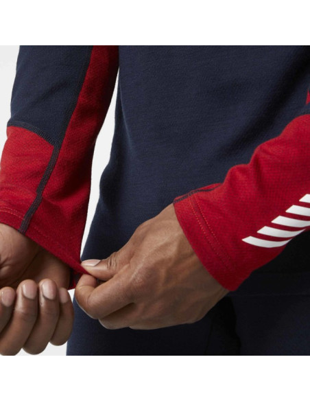 T-paita Helly Hansen LIFA MERINO MIDWEIGHT CREW Navy