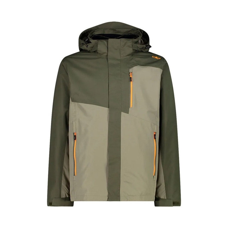 Kabát Cmp ZIP HOOD JACKET olivesage