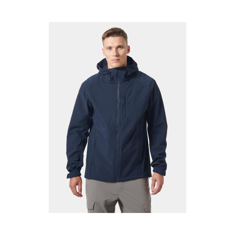 Bunda Helly Hansen PARAMOUNT HOODED SOFTSHELL JKT Navy