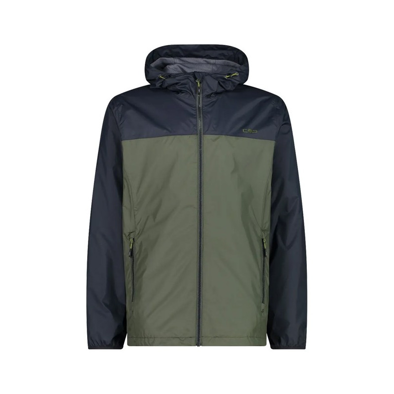 Jas Cmp RAIN FIX HOOD oil green