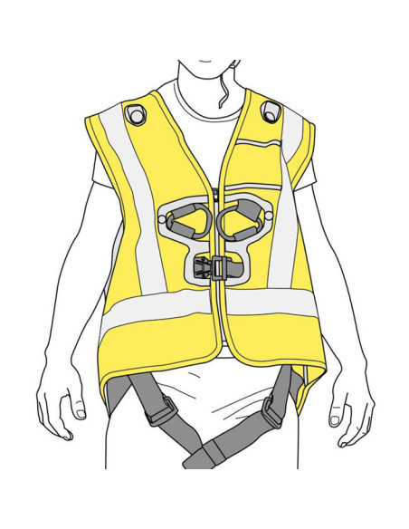 Petzl HI-VIZ chaleco para Newton