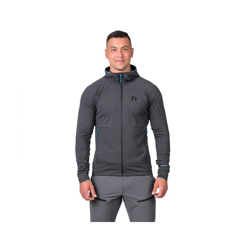 Fleece Hannah ETHAN HOODY ANTHRACITE MEL