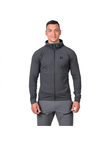 Flisinis megztinis Hannah ETHAN HOODY ANTHRACITE MEL