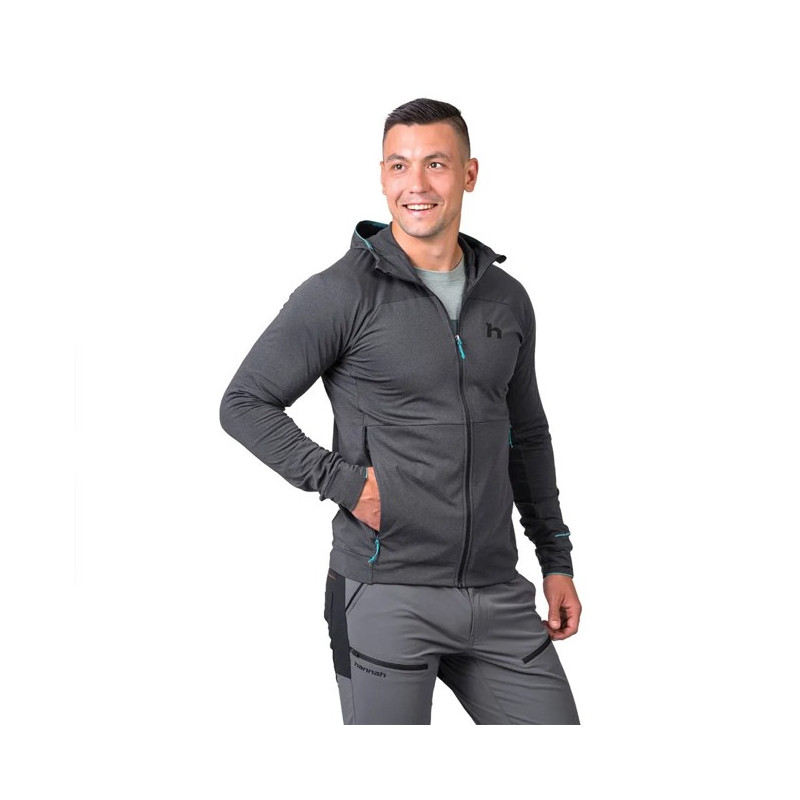 Polar Fleece Hannah ETHAN HOODY ANTHRACITE MEL