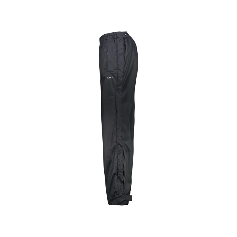 Byxor Cmp PANT RAIN FULL LENGHT SIDE ZIPS nero