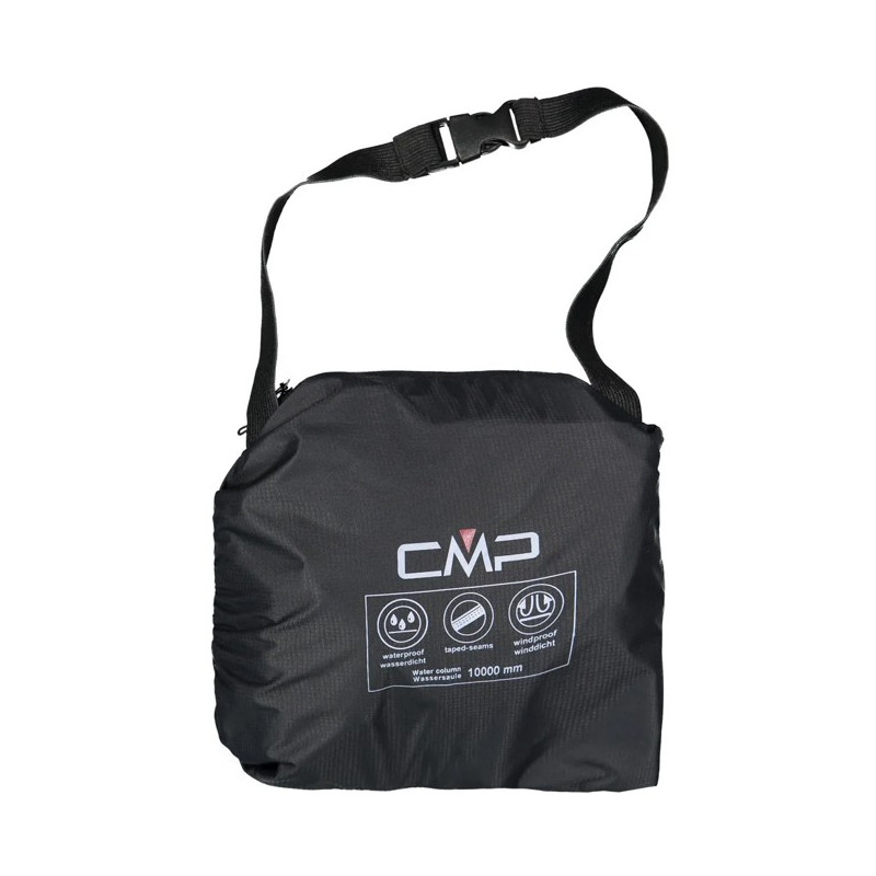 Byxor Cmp PANT RAIN FULL LENGHT SIDE ZIPS nero