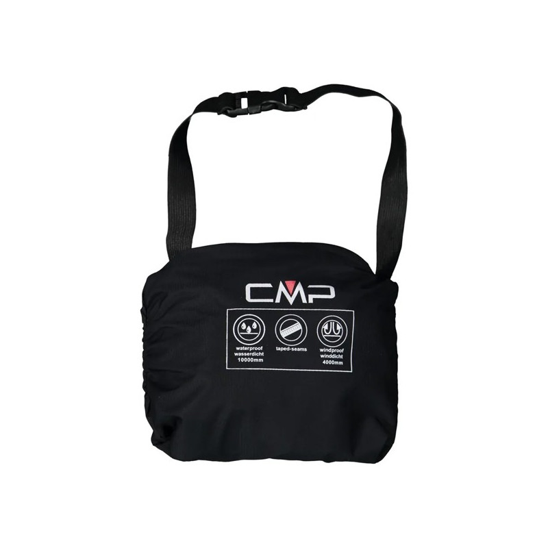 Kelnės Cmp PANT RAIN FULL LENGHT SIDE ZIPS nero