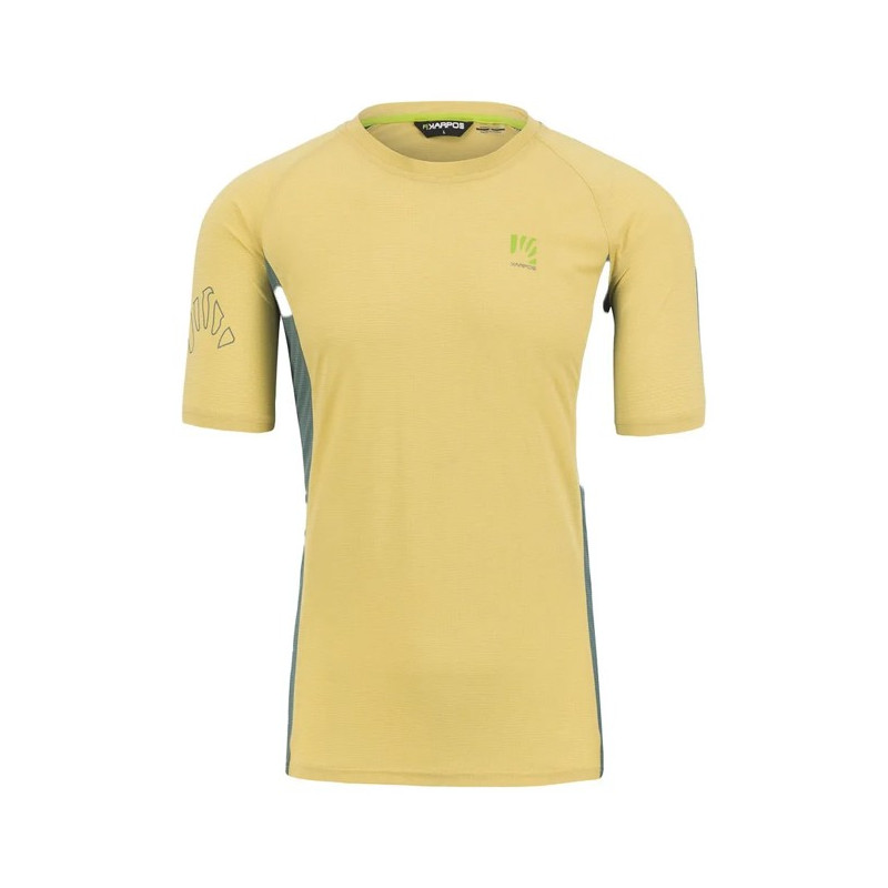 T-paita Karpos NUVOLAU JERSEY Lemon Curry/North Atlanti