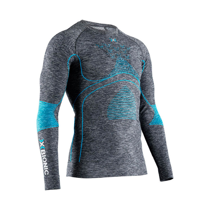 X-bionic T-Shirt Ls Energy Accum 4.0 M Dk Gr Ml/B