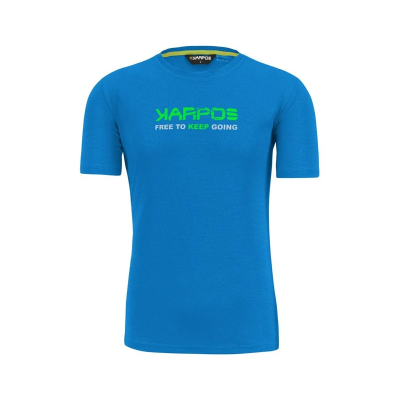 Majica s kratkimi rokavi Karpos FEDERIA TEE Indigo Bunting Print 1