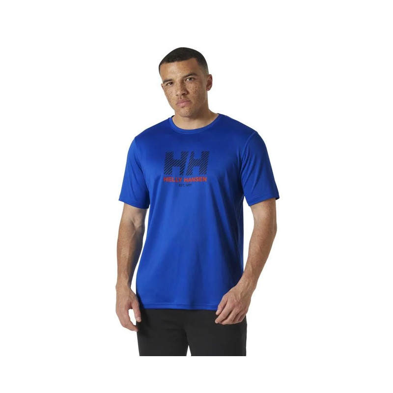 Póló Helly Hansen TECH GRAPHIC T-SHIRT 2.0 Cobalt 2.0