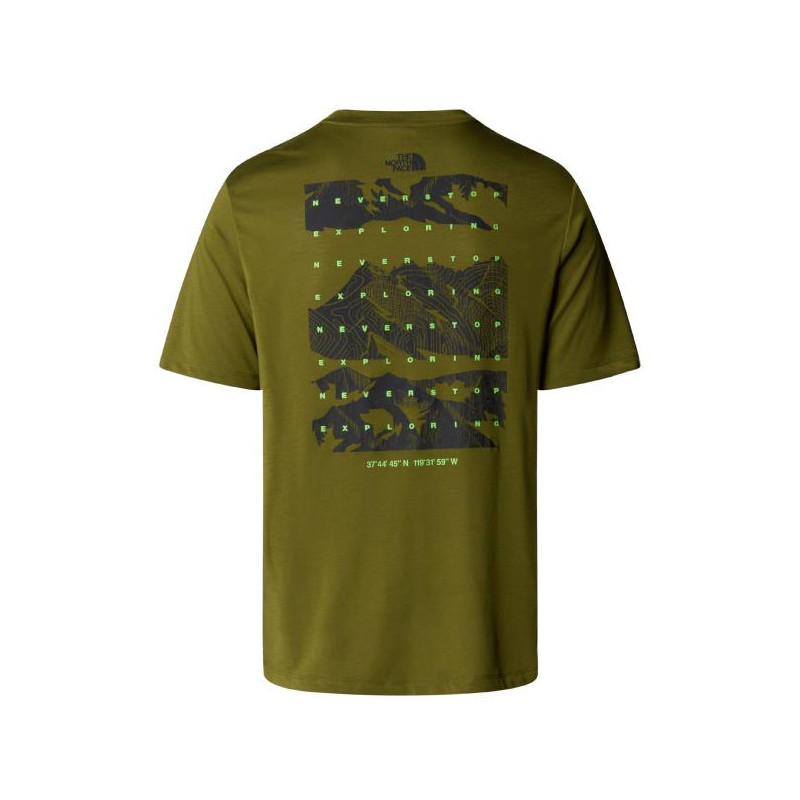 The North Face M FOUNDATION MOUNTAINS FACES TEE Forest