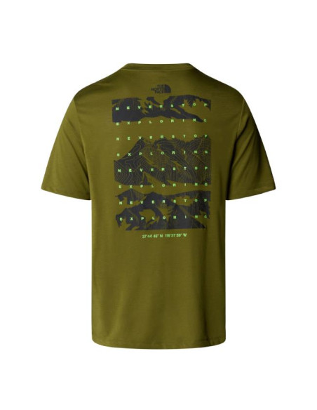 The North Face M FOUNDATION MOUNTAINS FACES TEE Forest