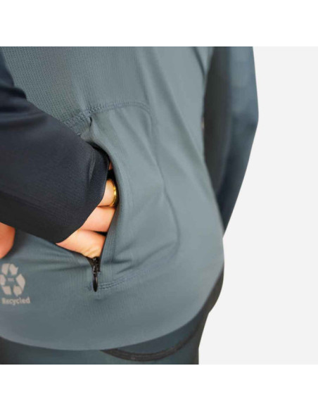 Póló Raidlight R-LIGHT LS TOP Dark/Grey