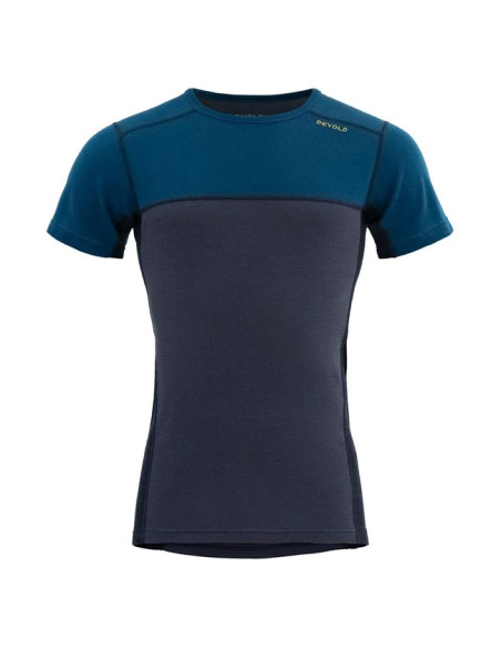 Póló Devold MERINO 190 T-SHIRT MAN Flood/Ni