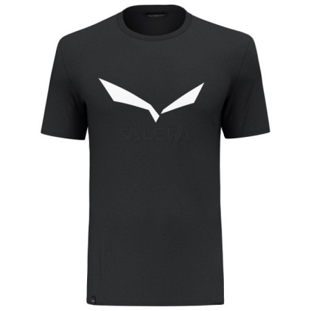 Camiseta Salewa SOLIDLOGO DRY M T-SHIRT Black Out