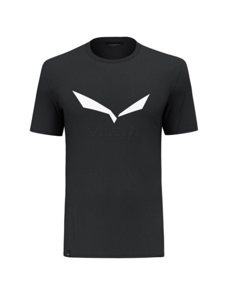 Camiseta Salewa SOLIDLOGO DRY M T-SHIRT Black Out
