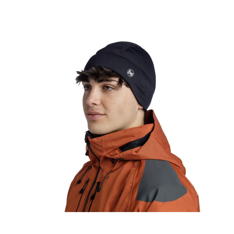 Buff Windproof Beanie Solid Black