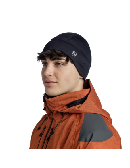 Buff Windproof Beanie Solid Black