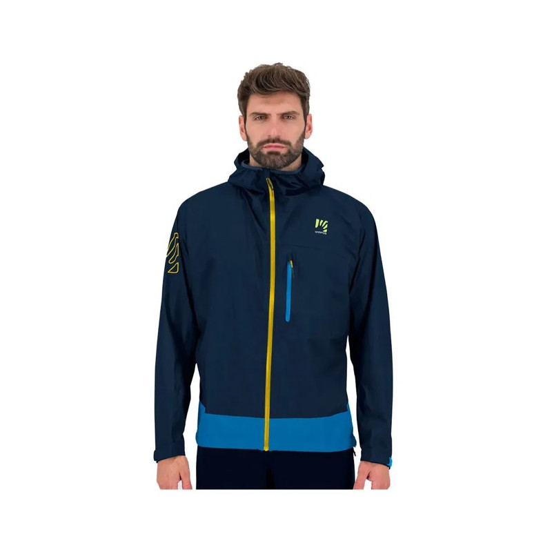 Striukė Karpos RAIN JACKET Flame/Tangerine Tango/Bl