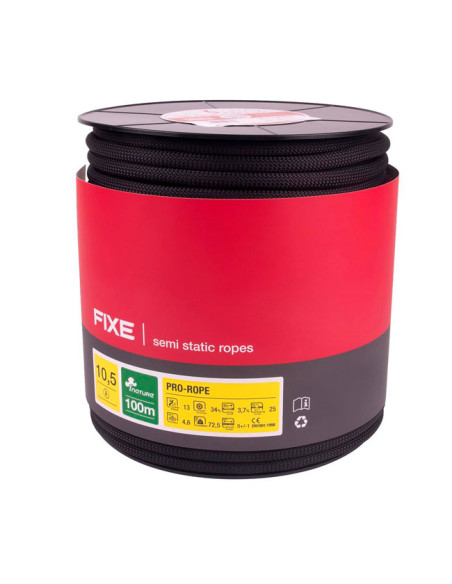 Fixe Cuerda Pro Rope 10,5mm 200m Negra