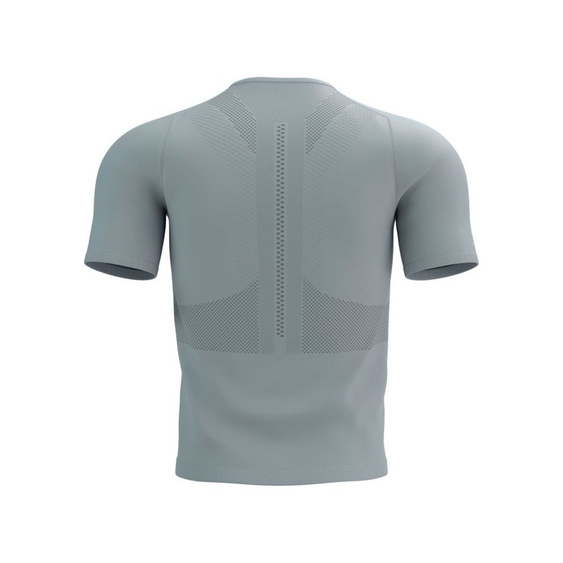 Camiseta Compressport TRAIL HALF-ZIP FITTED SS TOP Alloy/Hawai