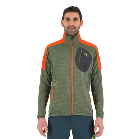 Forro polar Karpos PUEZ FLEECE Thyme/Spicy Orange