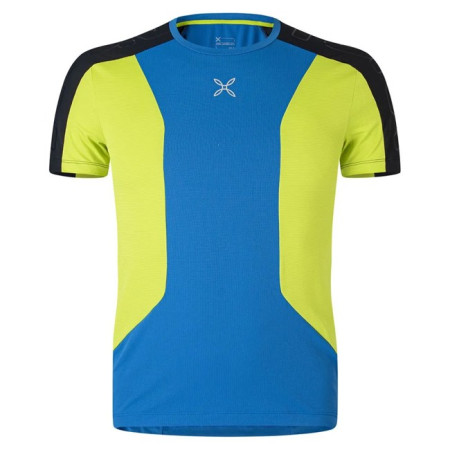 Koszulka Montura FLY T-SHIRT Celeste/Verde Lime
