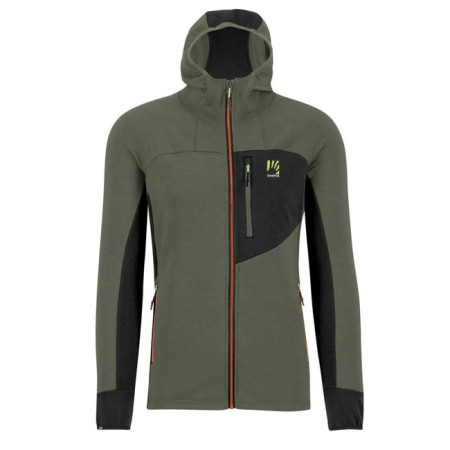 Polar Fleece Karpos MEZZODI HOODIE FLEECE Thyme/Black Sand