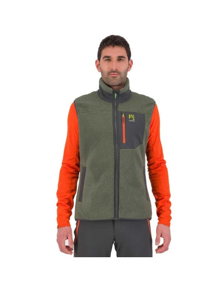 Gilè Karpos 80'S VEST Thyme/Black Sand