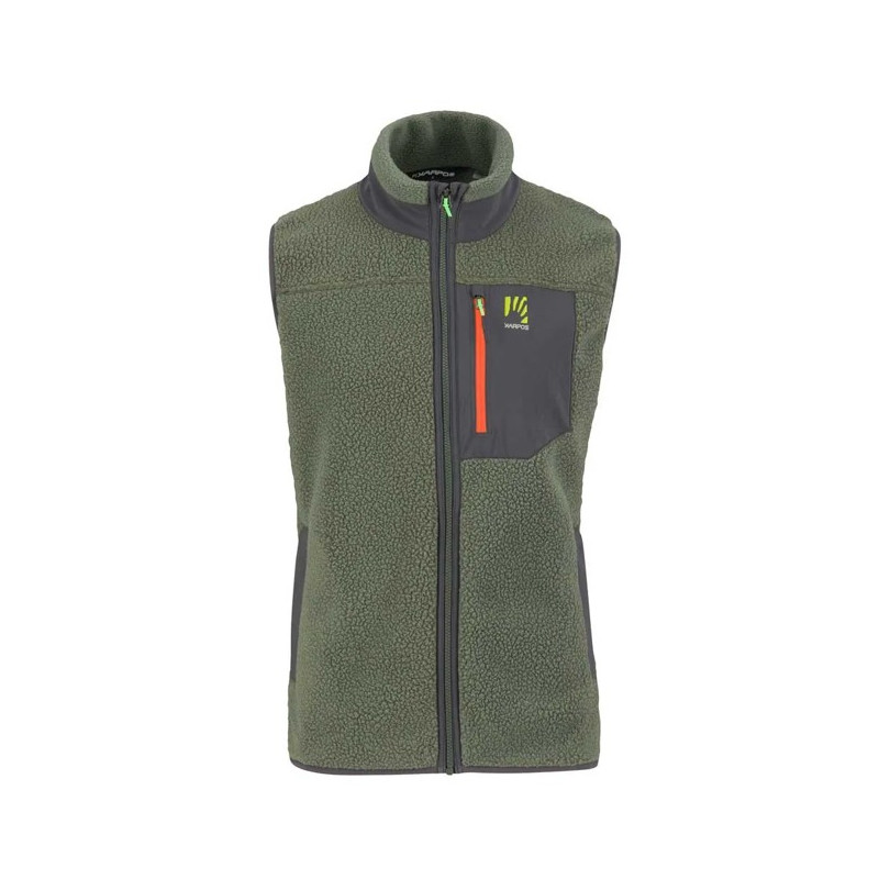 Colete Karpos 80'S VEST Thyme/Black Sand