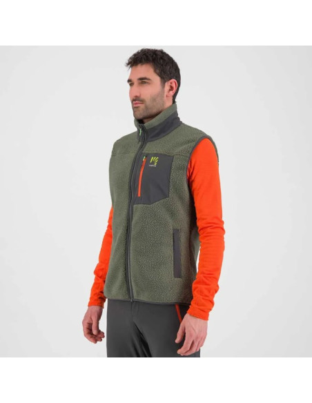 Weste Karpos 80'S VEST Thyme/Black Sand