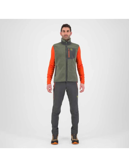 Gilè Karpos 80'S VEST Thyme/Black Sand