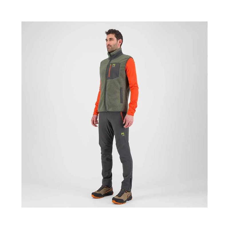 Telovnik Karpos 80'S VEST Thyme/Black Sand