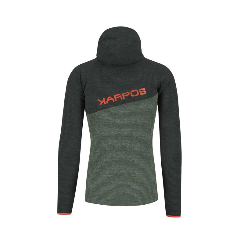 Sudadera Karpos CAMOSCIO FULL ZIP HOODIE Thyme/Black San