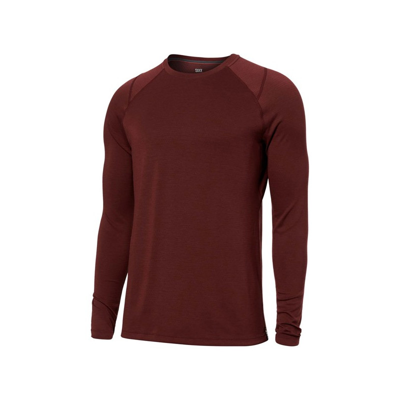 T-shirt Saxx MASTER MW LONG SLEEVE CREW Dark Br