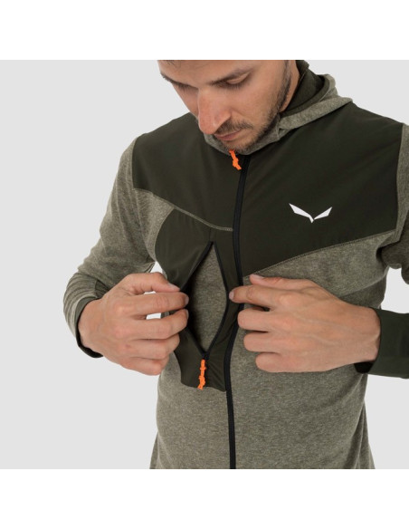 Pulóver Salewa PUEZ 2 DRY HOOD FZ