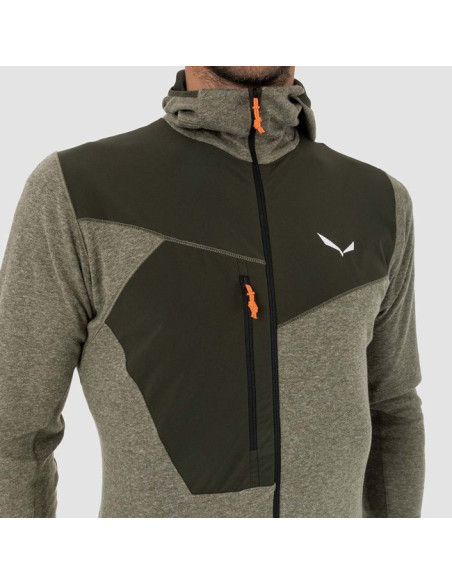 Pulóver Salewa PUEZ 2 DRY HOOD FZ