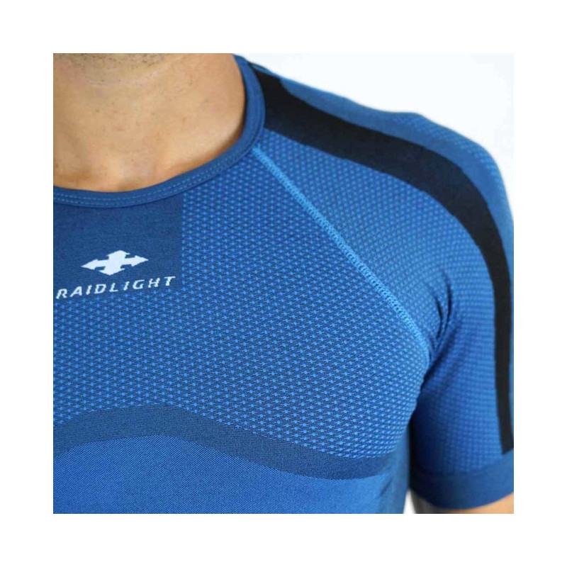 T-shirt Raidlight SEAMLESS SS TOP Blue/Black